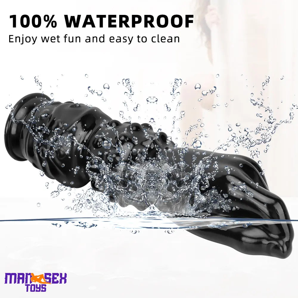 7.67in 11.41in 14in Large Thick Black Hands Fist Dildo For Anal Wide Sex