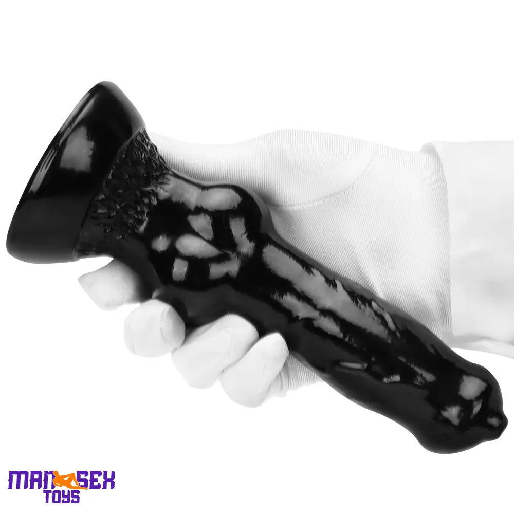 7.48in 14.17in 15.35in Big Black Thick Dog Penis Fantasy Animal Knot Dildo
