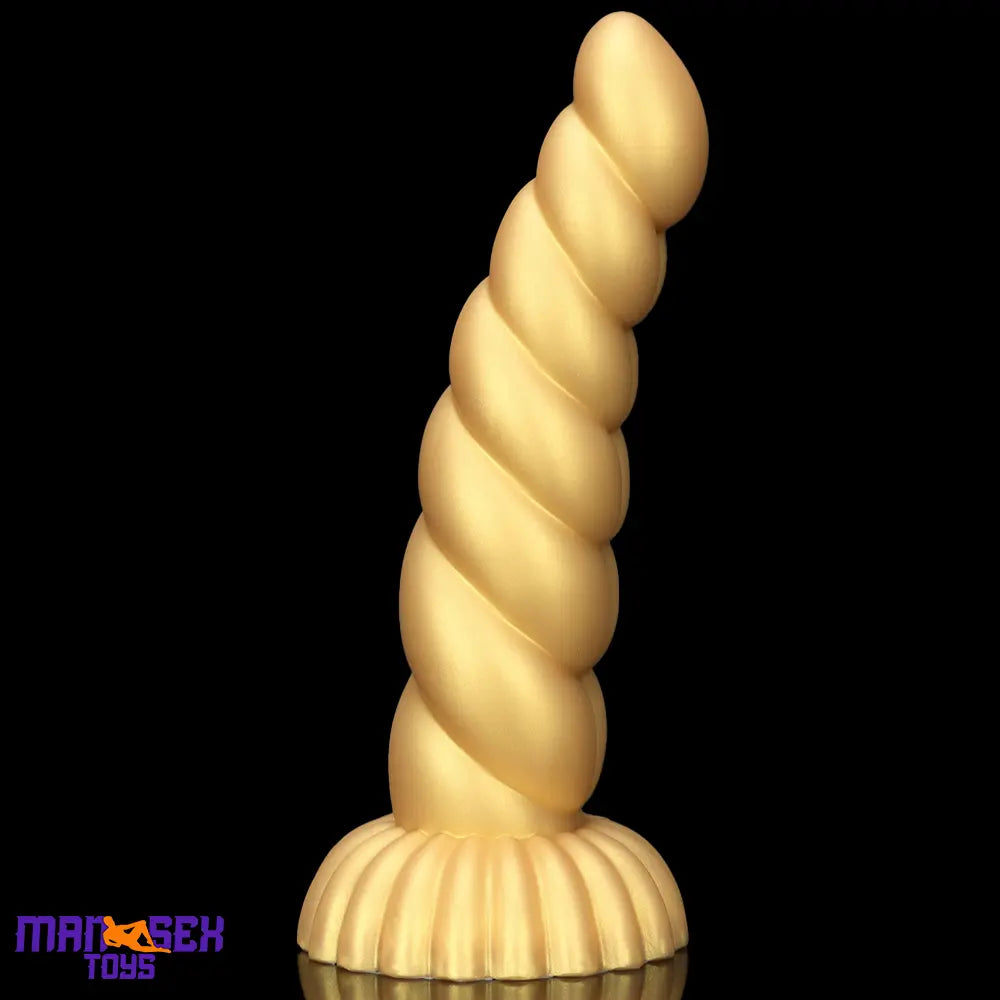 5.51in 7.87in 10.23in Gold Silicone Soft Fantasy Dildo For Anal Orgasm Cock