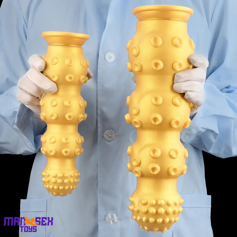 6.7in 9.84in 13.38in Gold Silicone Animal Octopus Large Cock Dildo Butt Plug