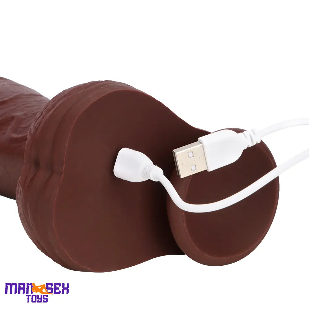 8.85in Intelligent Heating Thrusting Vibrating Automatic Remote Cock Dildo