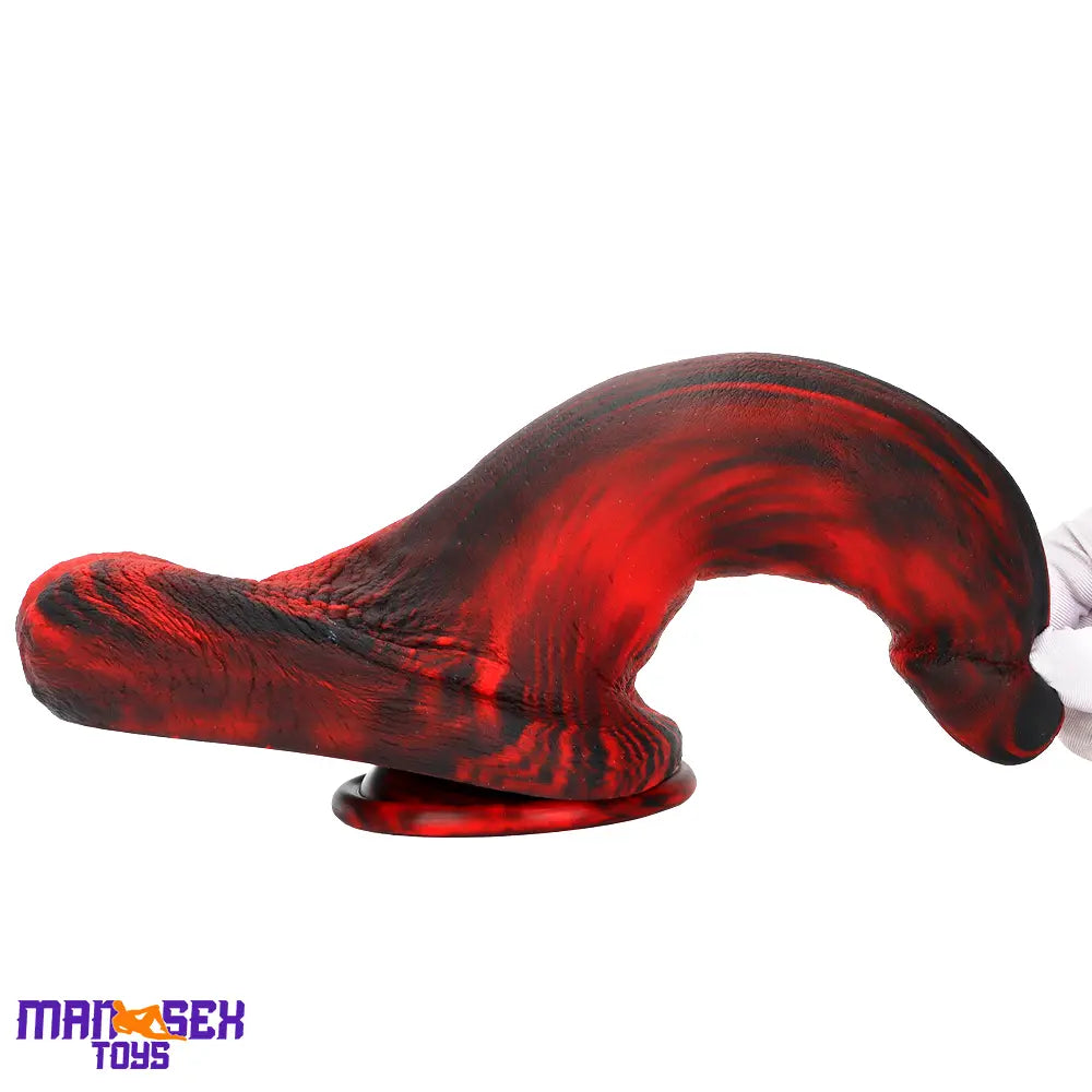 9.05in Large Thick Silicone Soft Mixed Color Dildo For Women Men Cock