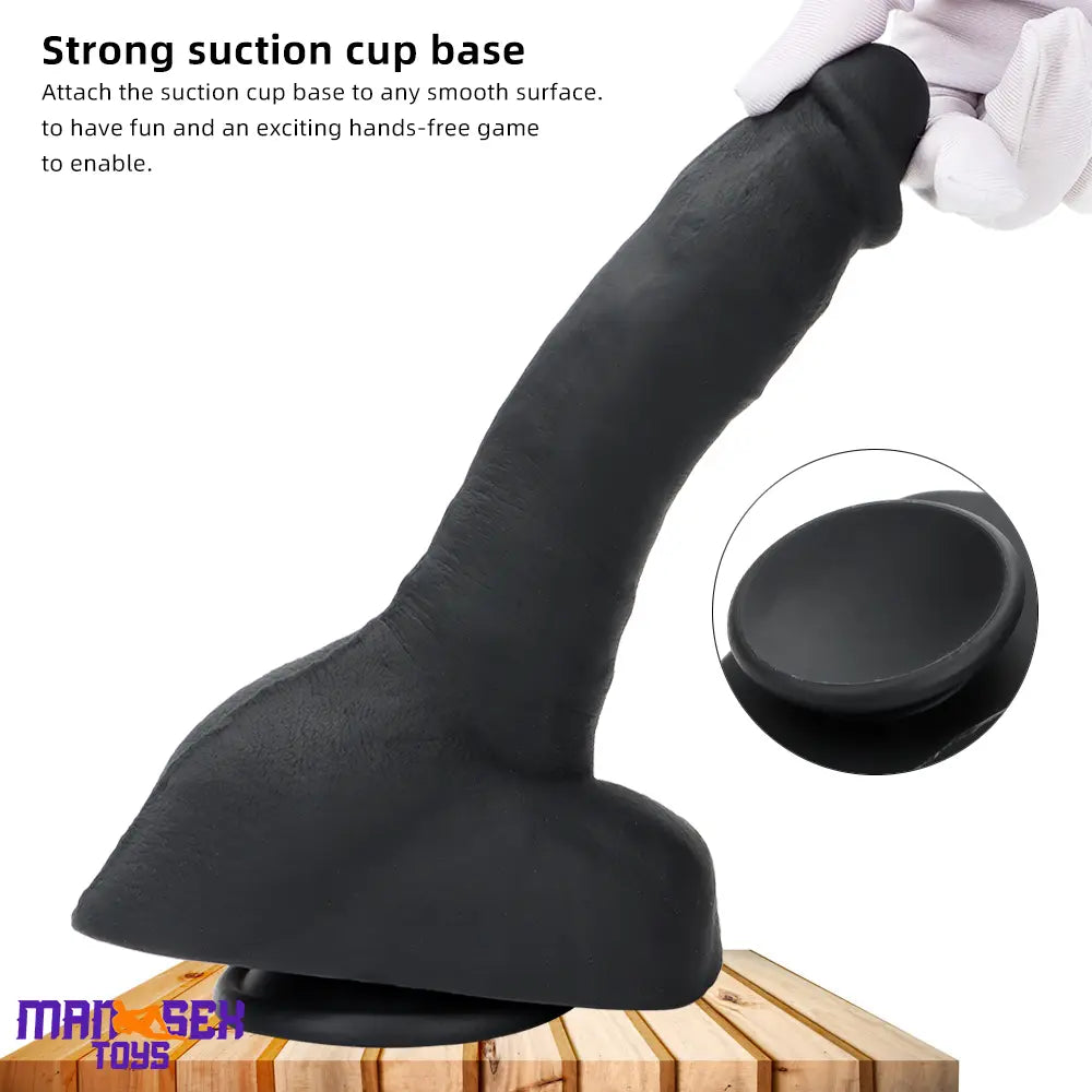 9.05in Premium Large Silicone Soft Mixed Color Dildo For Anus Sensory