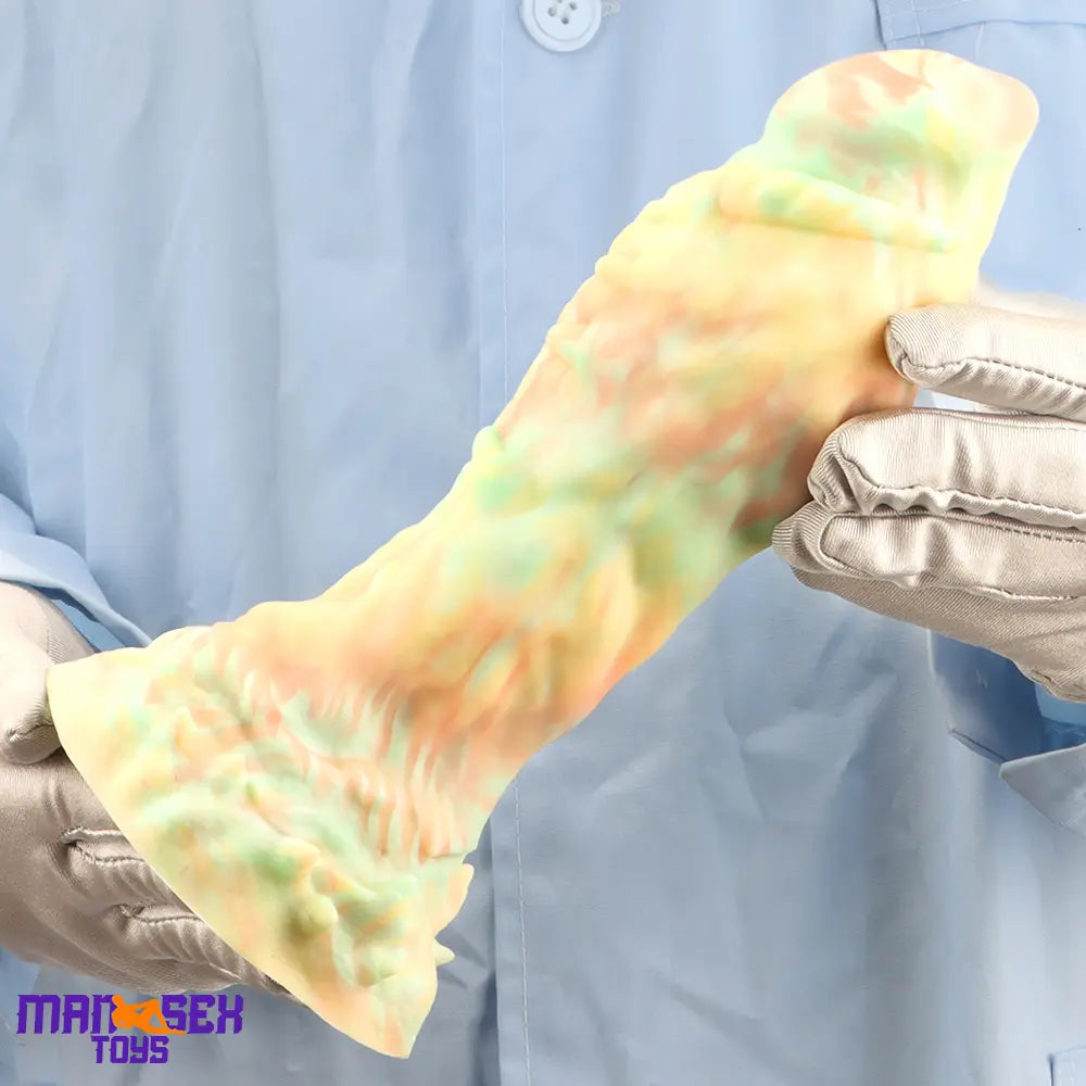 9.44in Fantasy Mixed Color Silicone Soft Big Dildo For Anal Vaginal Cock