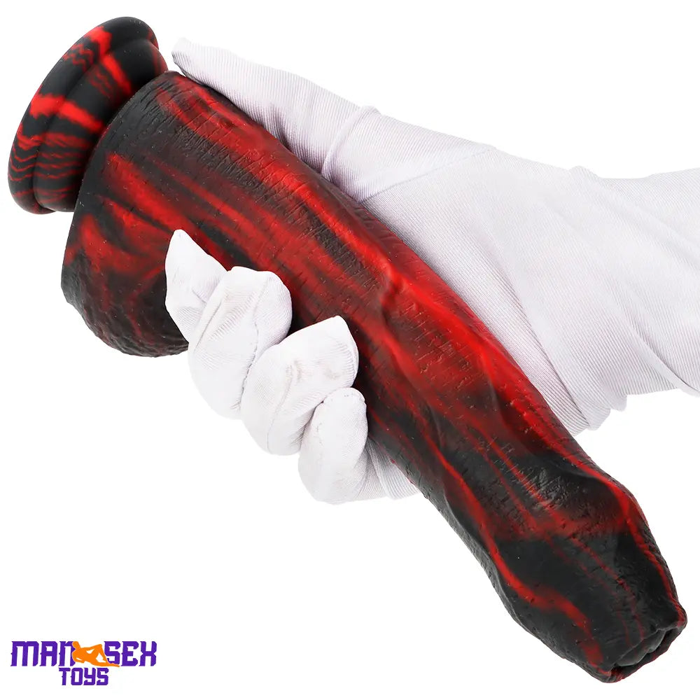 8.46in Large Uncut Silicone Soft Mixed Color Dildo For Women Sex Cock