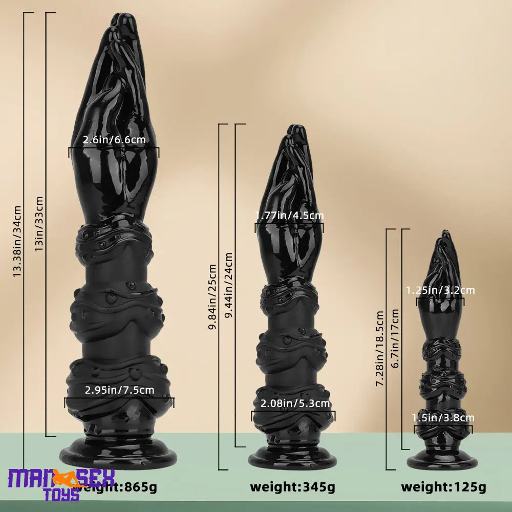 7.28in 9.84in 13.38in BDSM Fist Hands Big Dildo For Fisting Durable Expander