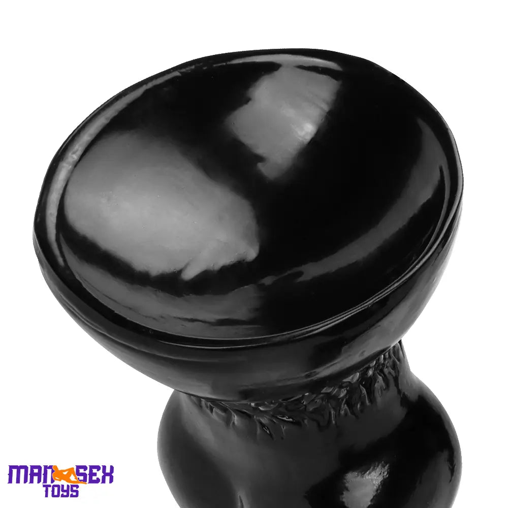 7.48in 14.17in 15.35in Big Black Thick Dog Penis Fantasy Animal Knot Dildo