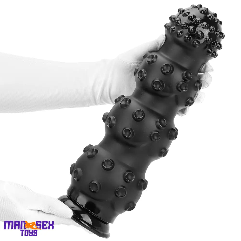 6.7in 9.84in 13.38in Super Black Animal Octopus Cock Dildo Butt Plug