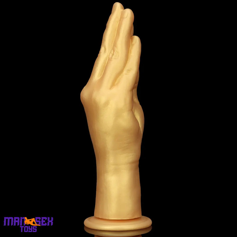 6.3in 8.66in 11.02in Gold Hands Silicone Soft Big Dildo For Fisting Cock