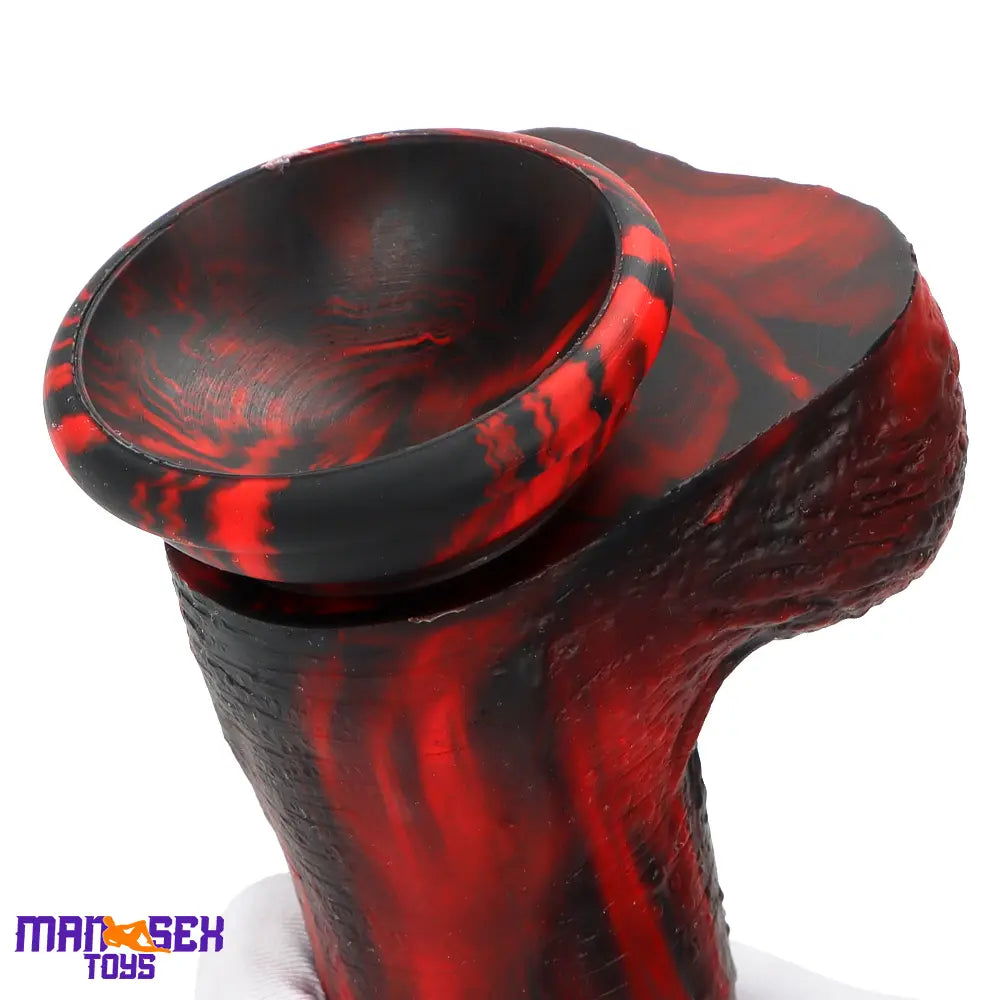 8.46in Large Uncut Silicone Soft Mixed Color Dildo For Women Sex Cock