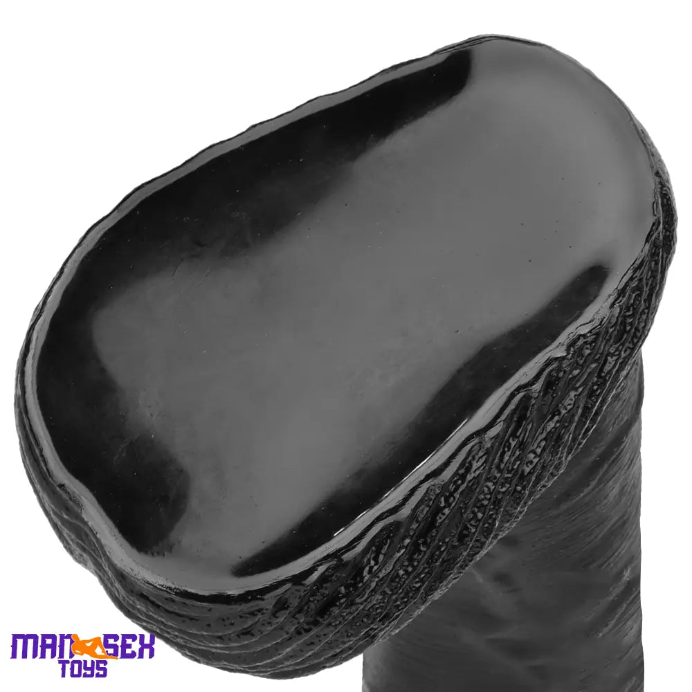 12.6in 14.17in Super Large Long Thick Black Real Anal Dildo For Adult Cock
