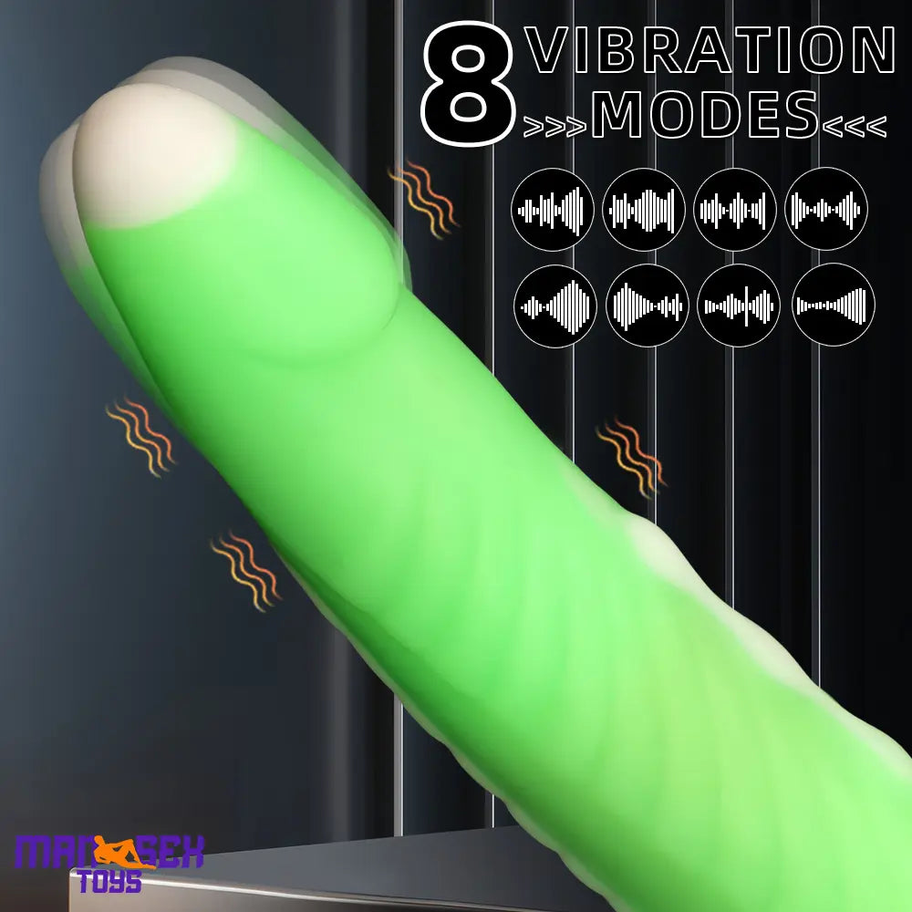 9.84in Big Smart Heating Thrusting Vibrating Remote Auto Electric Dildo