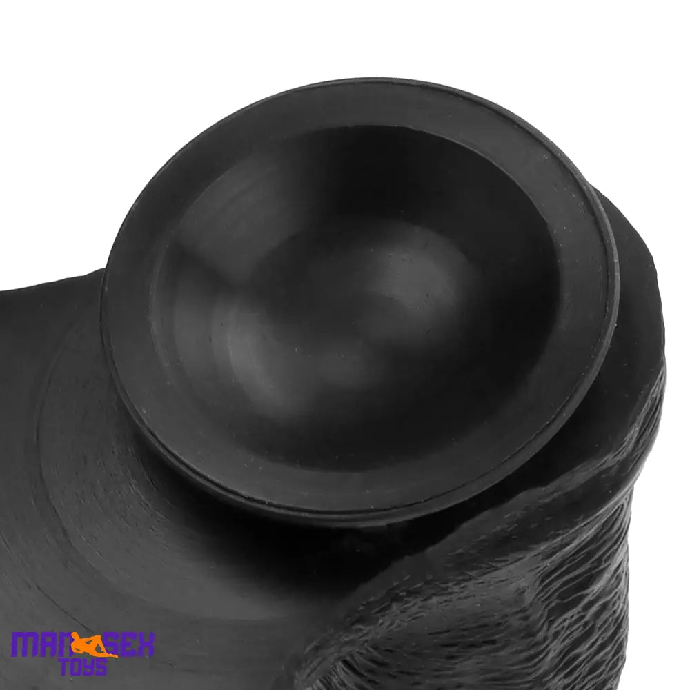 14.76in Extra Long Huge Black Soft Liquid Silicone Horse Cock Handy Dildo