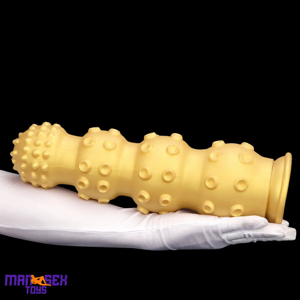 6.7in 9.84in 13.38in Gold Silicone Animal Octopus Large Cock Dildo Butt Plug
