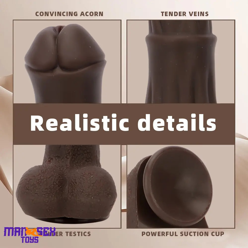 9.05in 4in1 Heating Thrusting Vibrating Rotation Remote Horse Sensory Dildo