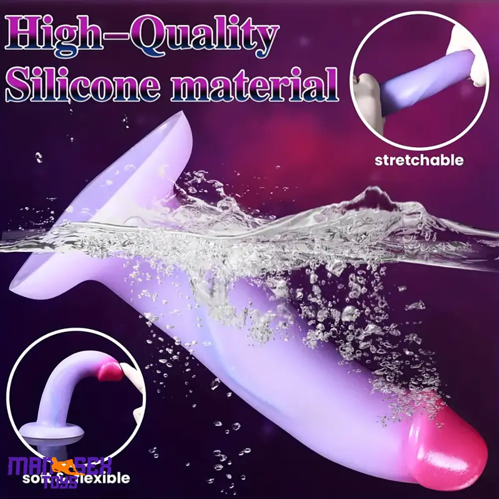 7.6in Realistic Silicone Soft Dildo Durable Sex Toy For Women Men Orgasm