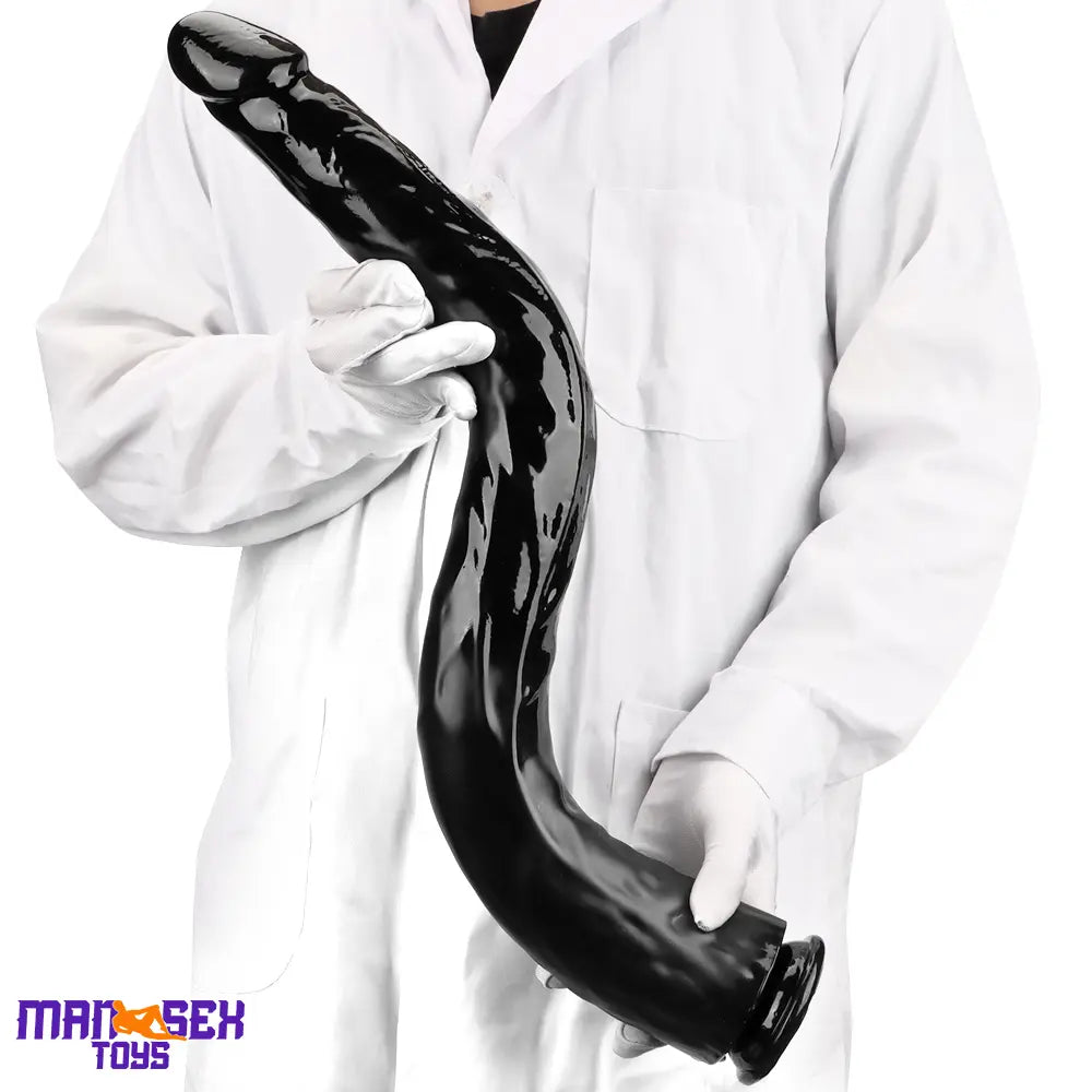 18.11in 22.83in Super Big Long Black Dildo BDSM Sex Toy Suction Cup Base