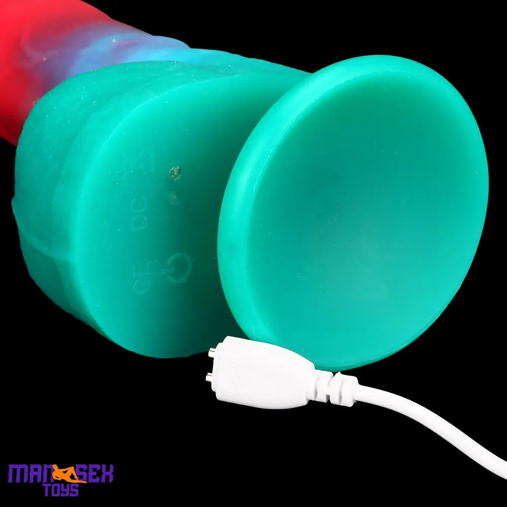 9.05in Big Smart Heating Thrusting Vibrating Remote Control Electric Dildo