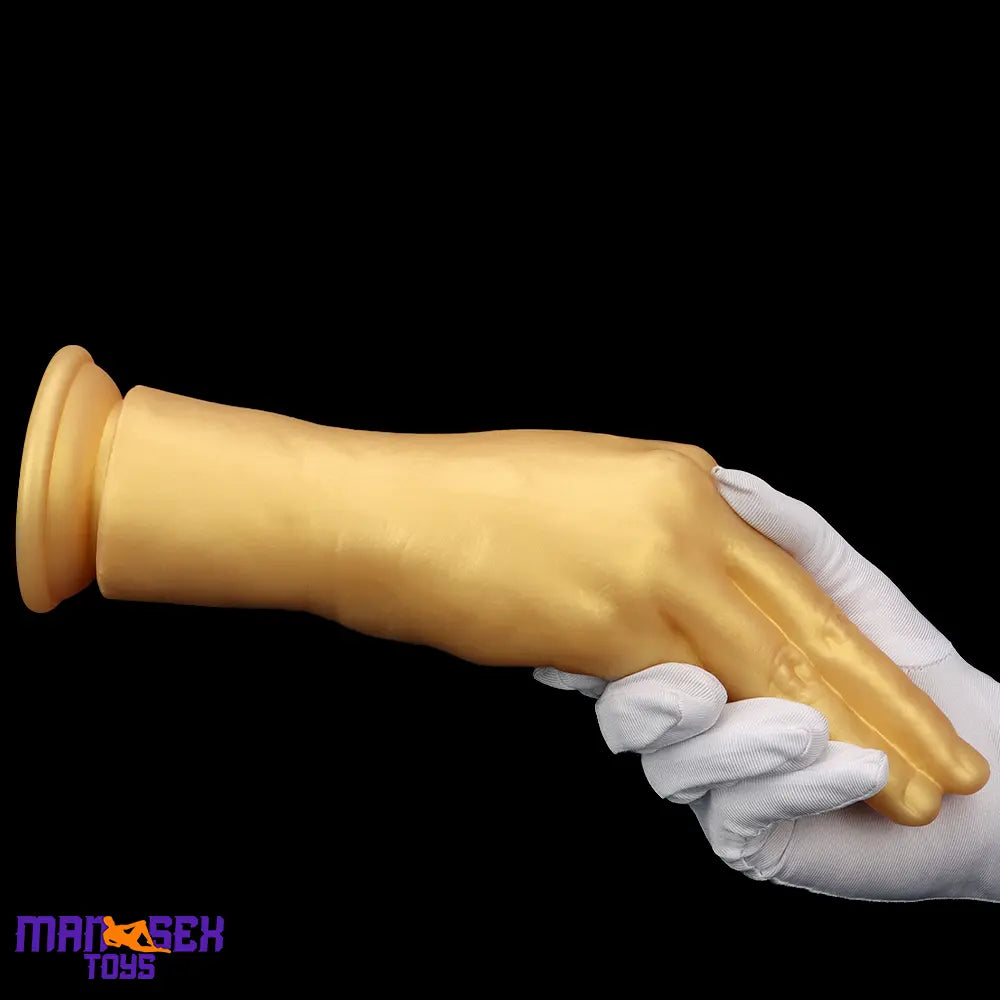 6.3in 8.66in 11.02in Gold Hands Silicone Soft Big Dildo For Fisting Cock