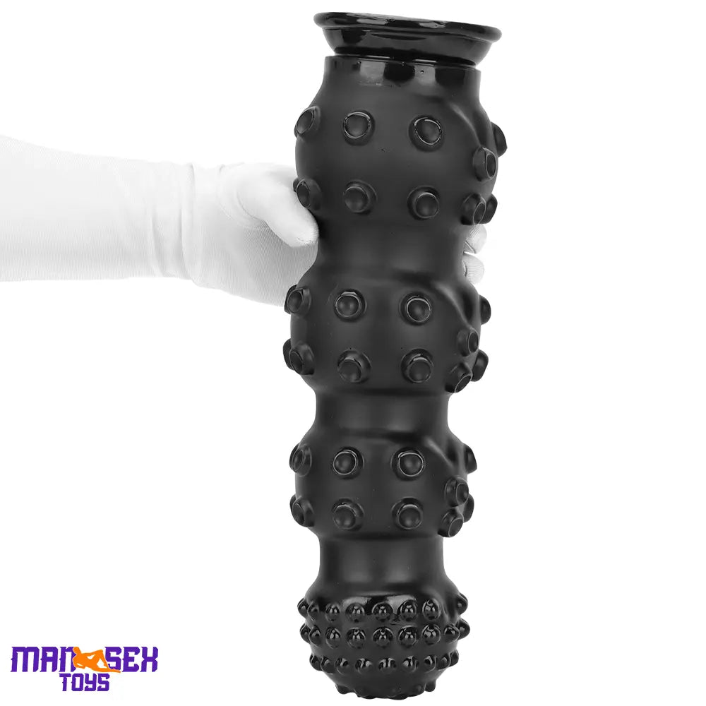 6.7in 9.84in 13.38in Super Black Animal Octopus Cock Dildo Butt Plug