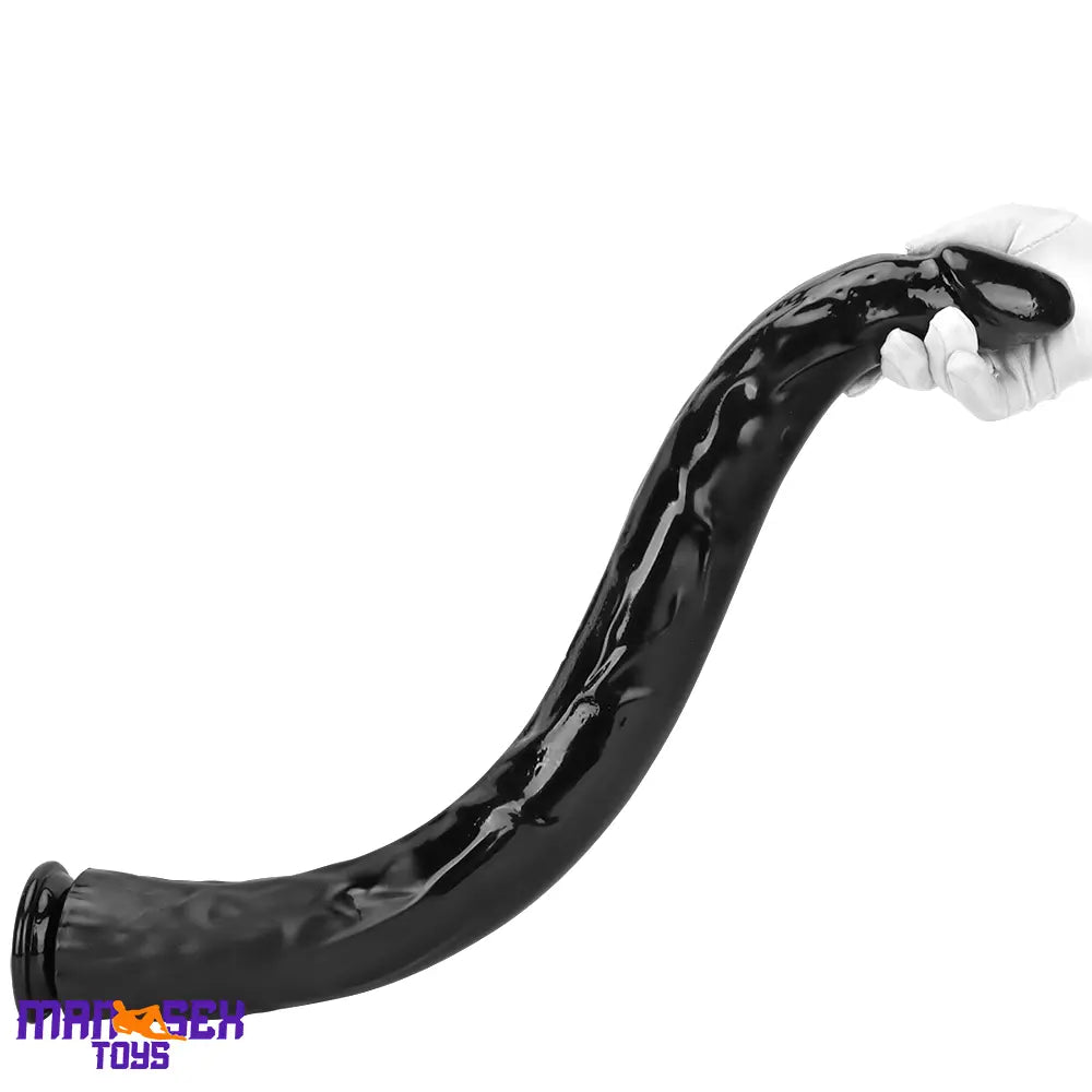 18.11in 22.83in Super Big Long Black Dildo BDSM Sex Toy Suction Cup Base