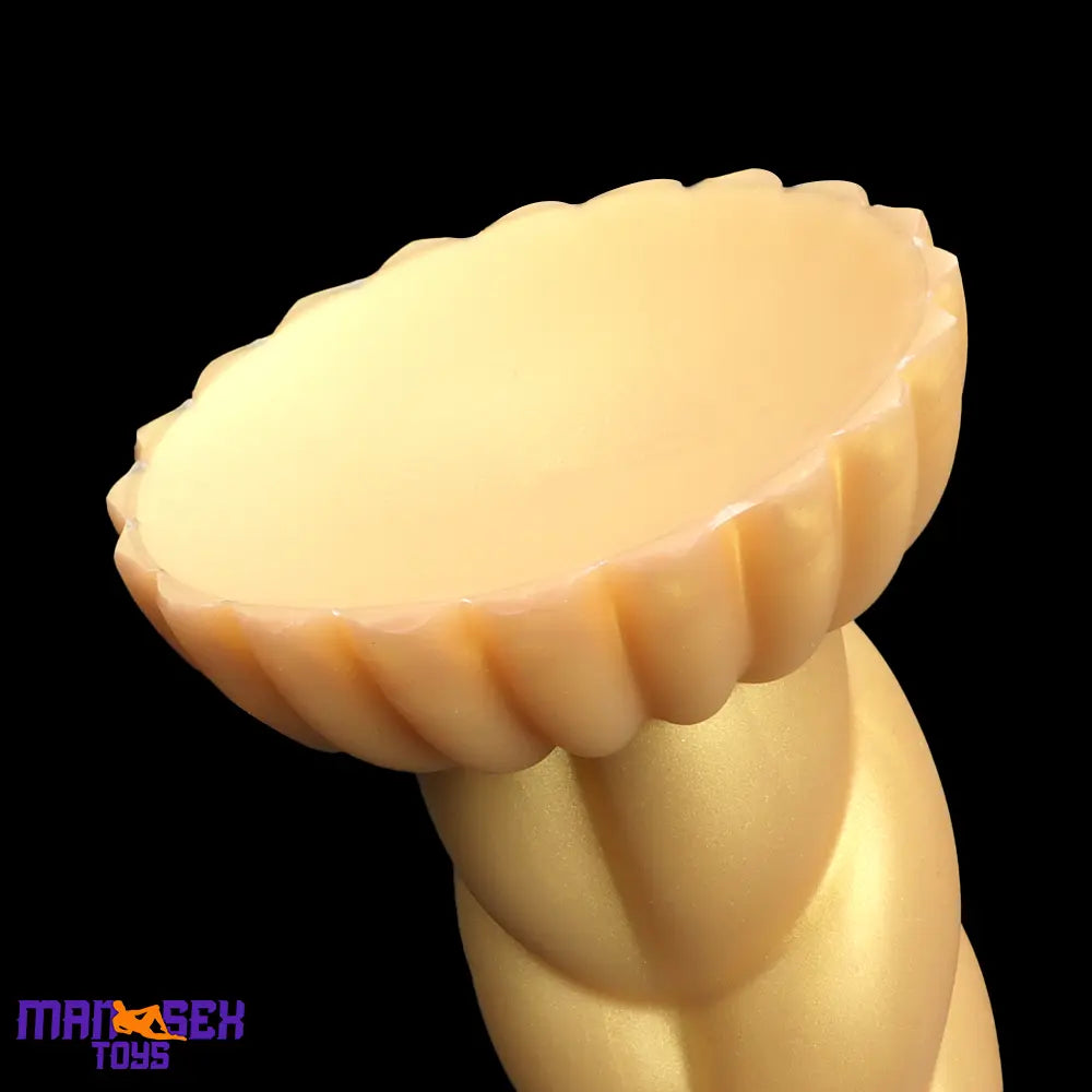 5.51in 7.87in 10.23in Gold Silicone Soft Fantasy Dildo For Anal Orgasm Cock