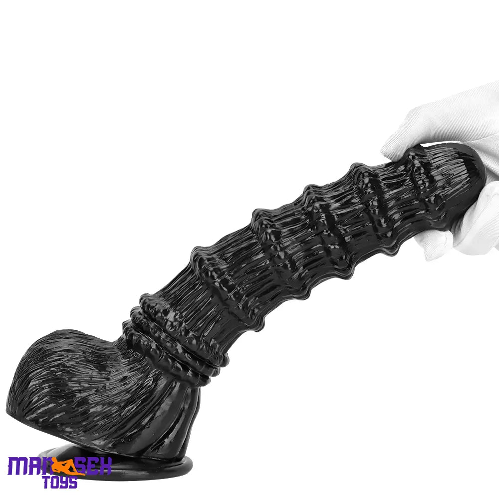 9.25in 9.64in 11.02in Big Thick Black Dildo BDSM Horse Penis Cock Toy