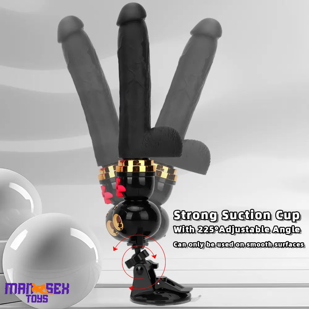 7.87in Cat Heating Thrusting Vibrating Automatic Dildo Gun Fucking Machine