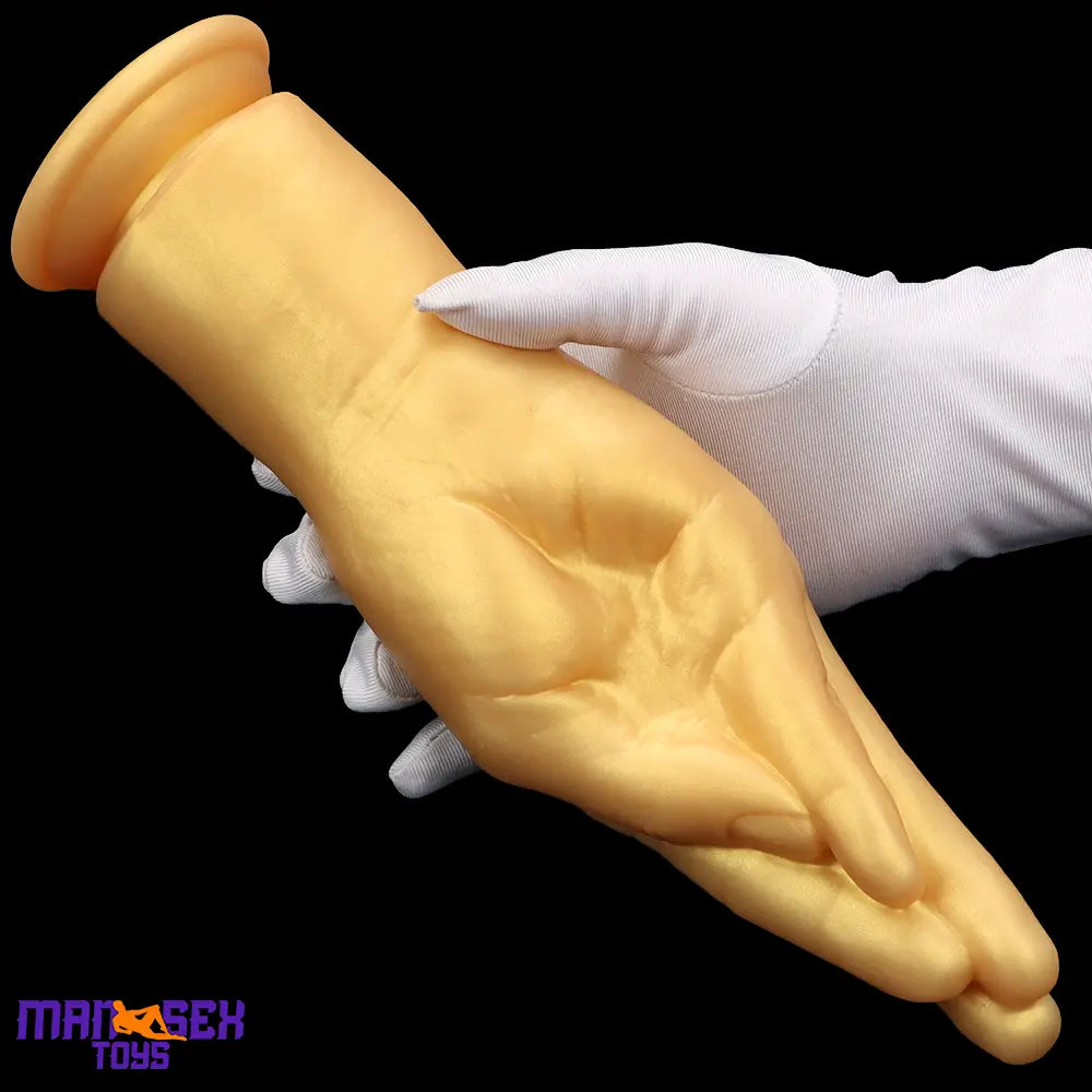 6.3in 8.66in 11.02in Gold Hands Silicone Soft Big Dildo For Fisting Cock