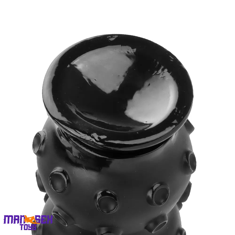6.7in 9.84in 13.38in Super Black Animal Octopus Cock Dildo Butt Plug