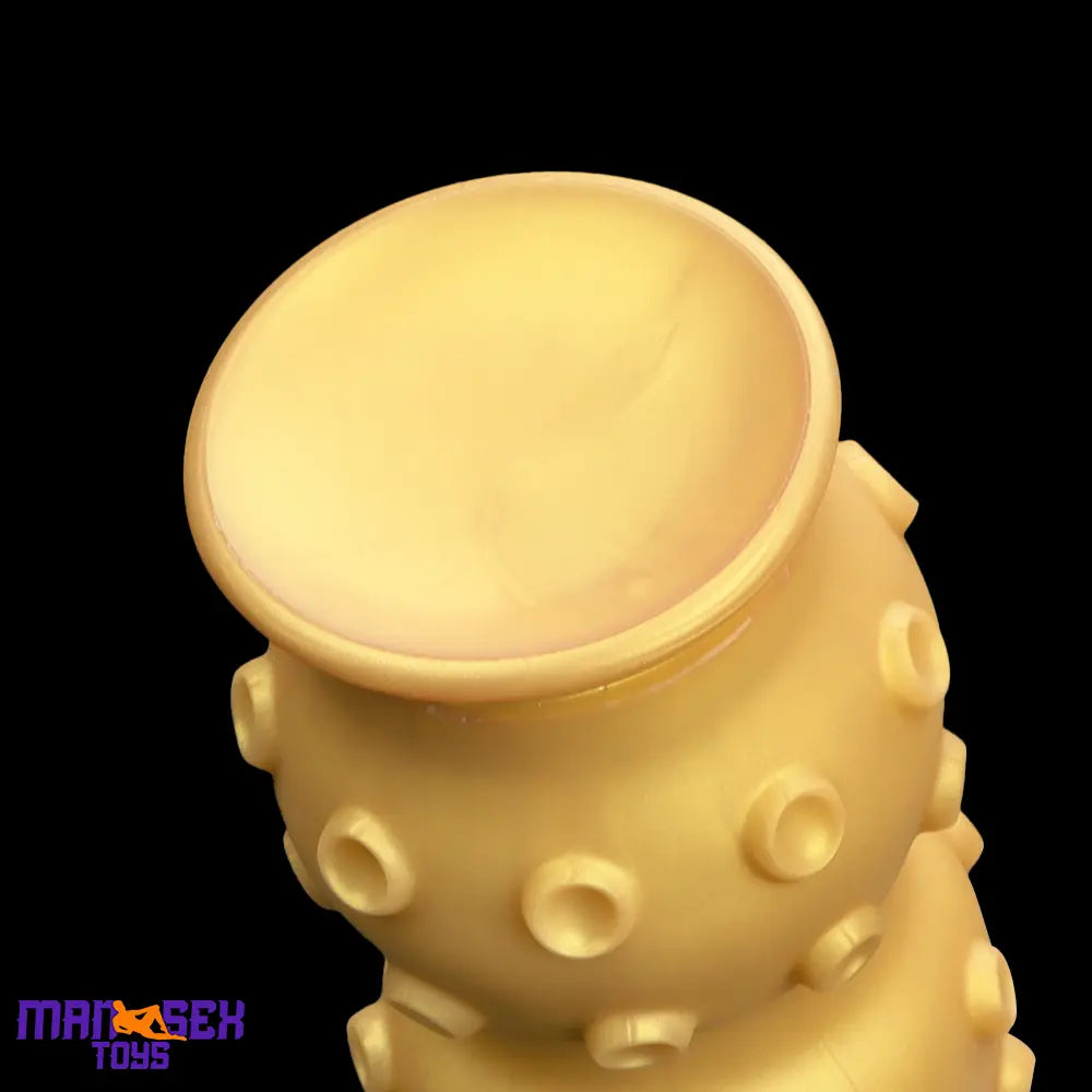6.7in 9.84in 13.38in Gold Silicone Animal Octopus Large Cock Dildo Butt Plug