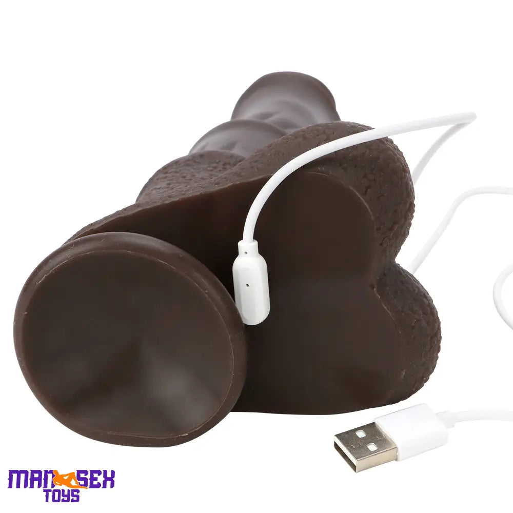 9.05in 4in1 Heating Thrusting Vibrating Rotation Remote Horse Sensory Dildo