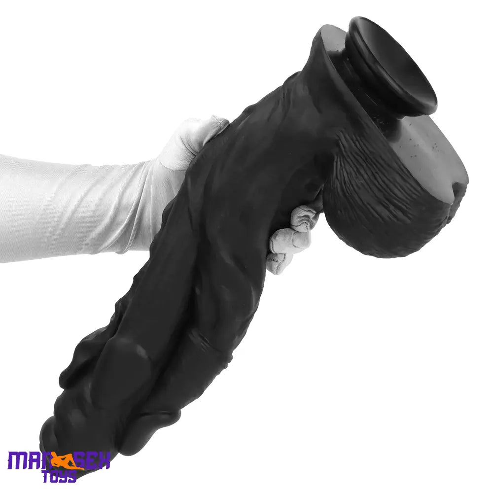 11.41in 12.6in 15in Super Big Silicone Soft Black Fantasy Durable Sex Dildo