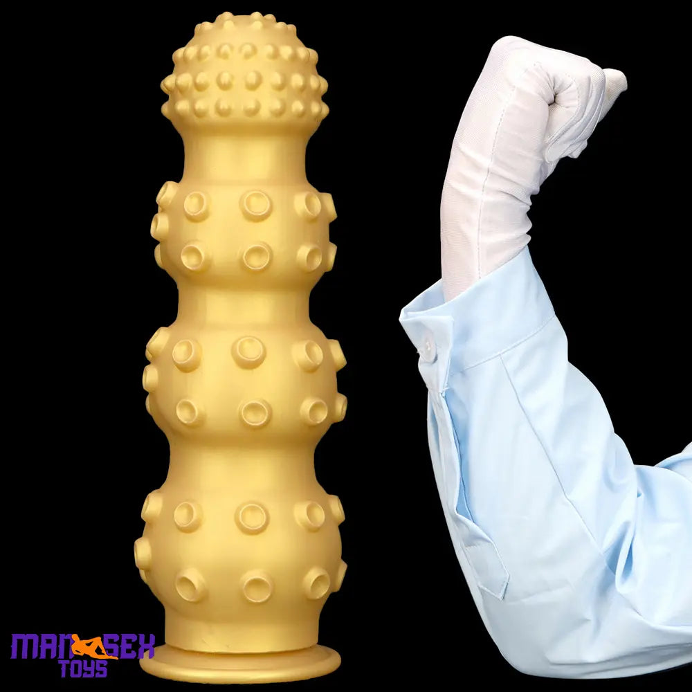 6.7in 9.84in 13.38in Gold Silicone Animal Octopus Large Cock Dildo Butt Plug