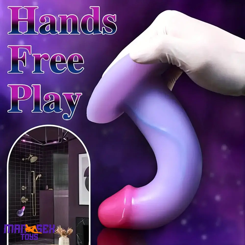 7.6in Realistic Silicone Soft Dildo Durable Sex Toy For Women Men Orgasm
