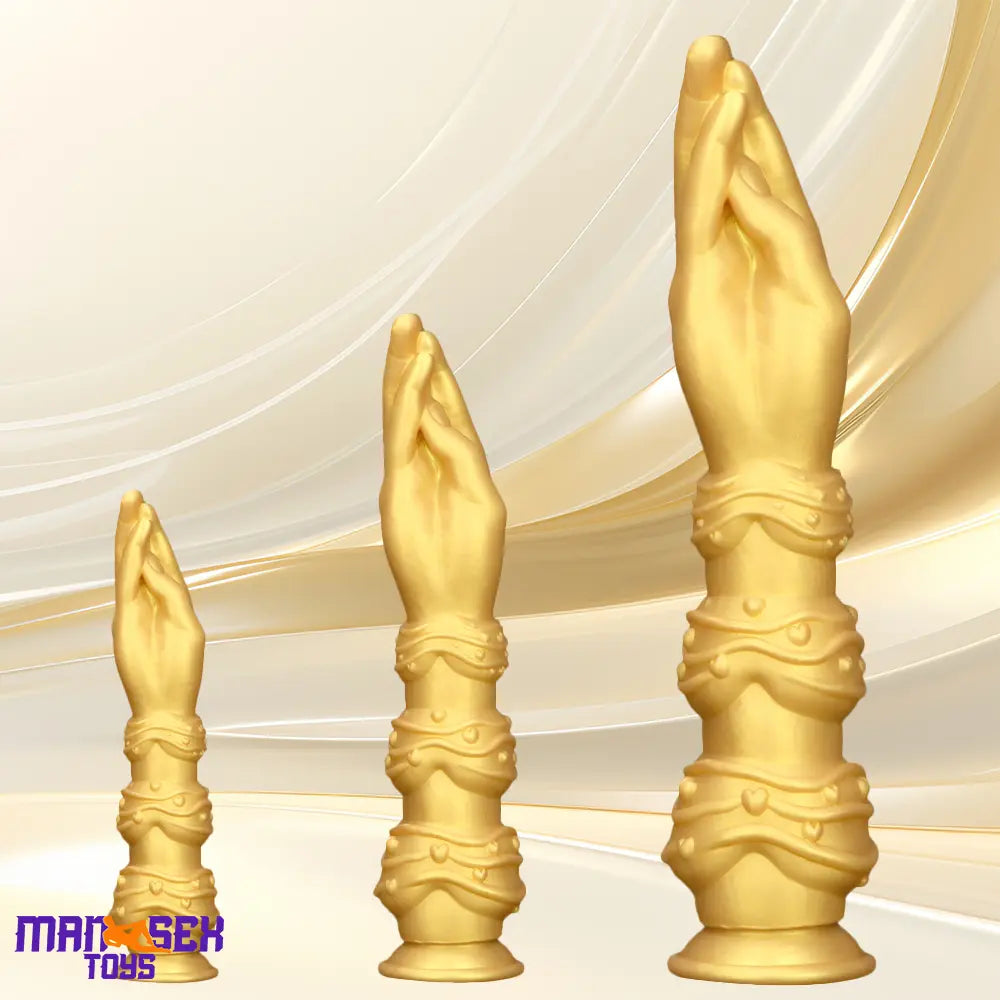 7.28in 9.84in 13.38in Premium Silicone Soft Fist Hands Big Durable Dildo