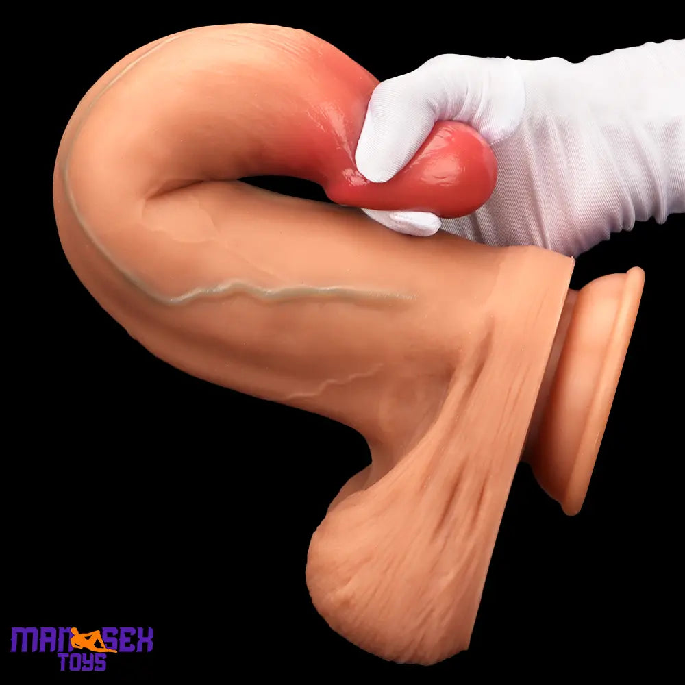 10.03in 9.25in 13in Soft Silicone Big Lifelike Dual Density Dildo Suction Cup