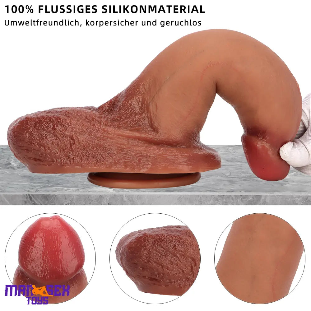 9.25in 10.23in Premium Soft Liquid Silicone Big Real Dildo For Women Cock