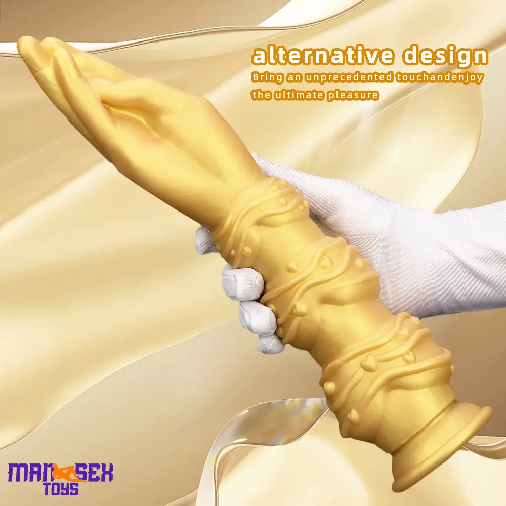 7.28in 9.84in 13.38in Premium Silicone Soft Fist Hands Big Durable Dildo