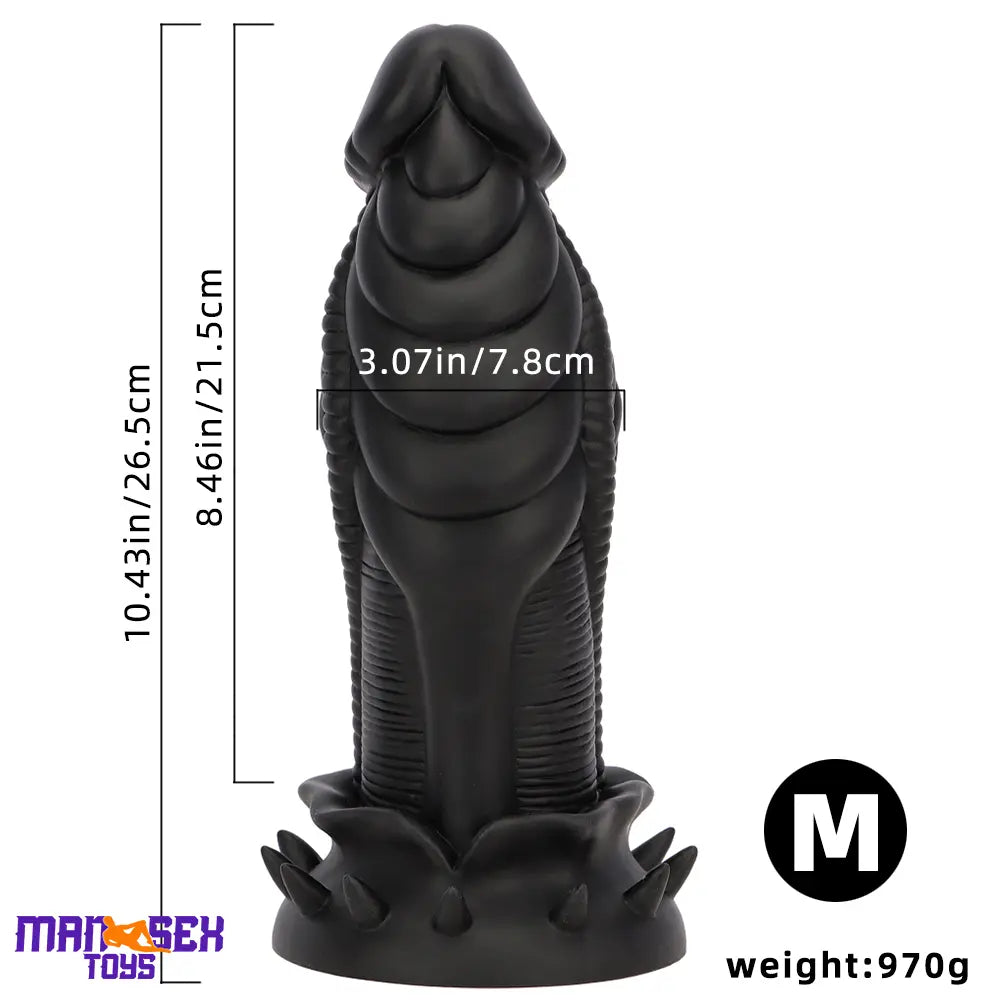 7.87in 10.43in 12.6in Fantasy Silicone Big No Eggs Stimulation Dragon Dildo