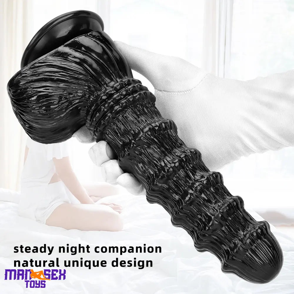 9.25in 9.64in 11.02in Big Thick Black Dildo BDSM Horse Penis Cock Toy