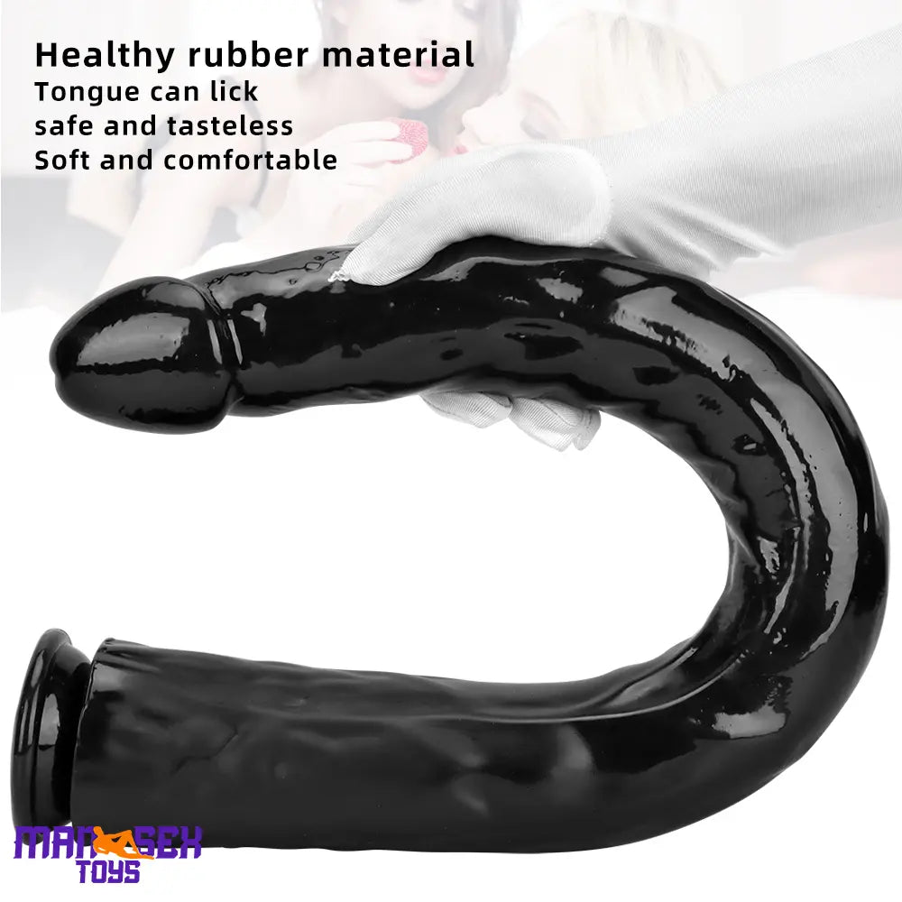 18.11in 22.83in Super Big Long Black Dildo BDSM Sex Toy Suction Cup Base