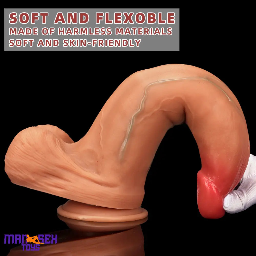 10.03in 9.25in 13in Soft Silicone Big Lifelike Dual Density Dildo Suction Cup