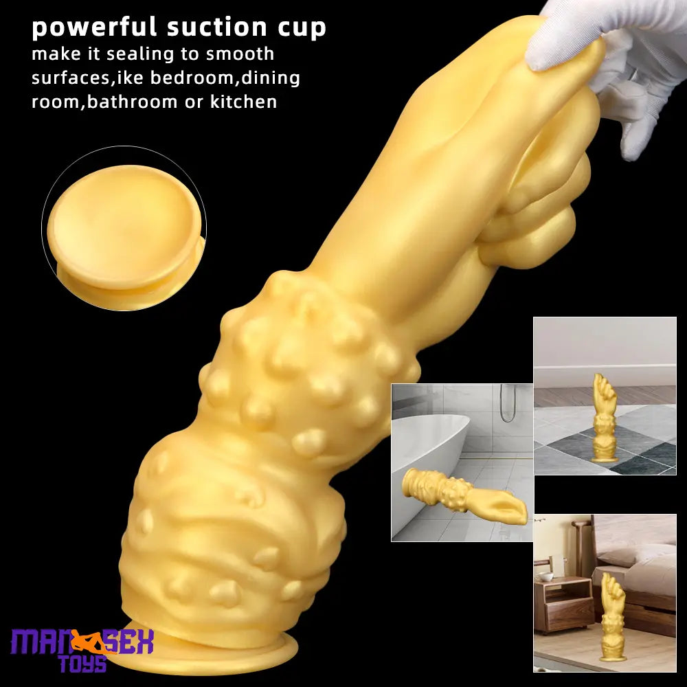 7.87in 10.82in 14in Thick Large Silicone Soft Hands Fist Anal Wide Dildo