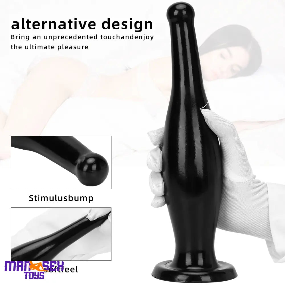 6.7in 11.41in Women Men Big Black Thick Beer Bottle Dildo For Anal Cock