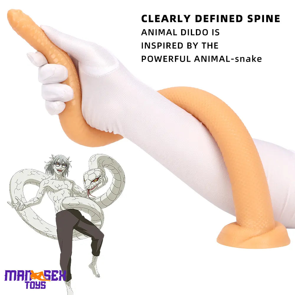 20.07in Long Huge Colorful Snake Dildo For Anal Vaginal Expansion Love