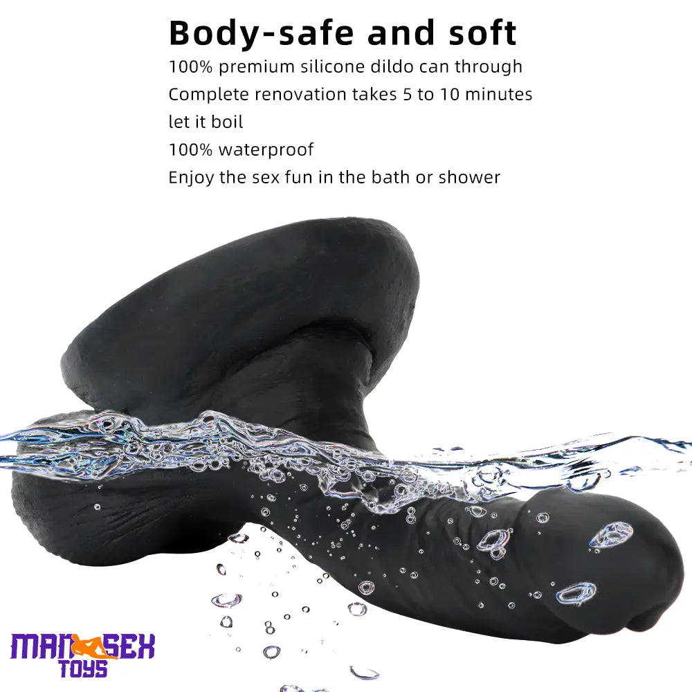 7.48in Big Suction Cup Silicone Soft Mixed Color Dildo For Sex Toy Love