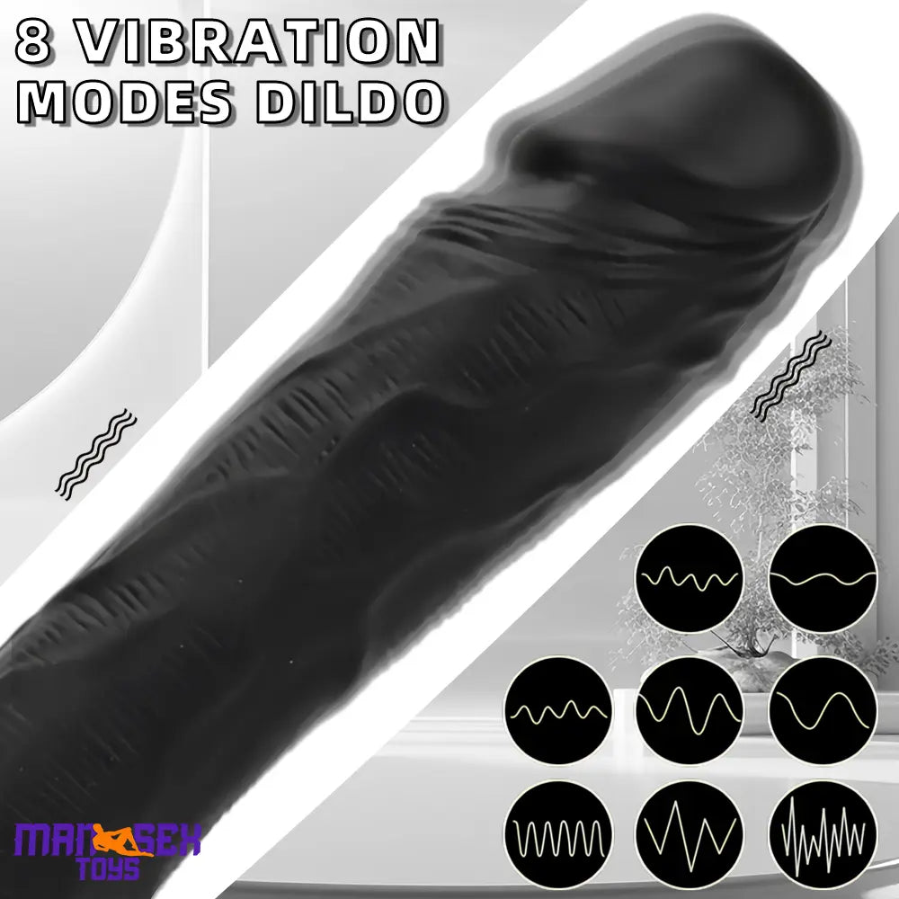 8.85in Elephant 3in1 Heating Thrusting Vibrating Remote Dildo Cock Toy