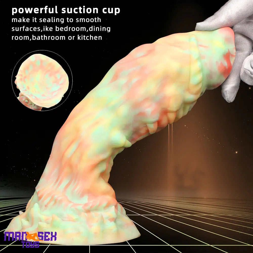 9.44in Fantasy Mixed Color Silicone Soft Big Dildo For Anal Vaginal Cock