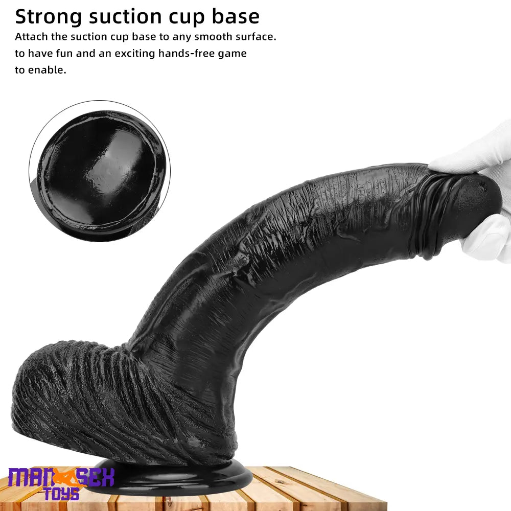 12.6in 14.17in Super Large Long Thick Black Real Anal Dildo For Adult Cock
